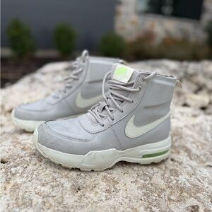Nike Air High-Top Sneakers - Gray and Lime